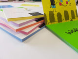 Static Notes LARGE 140 x 100mm Assorted Colours Pack 6
