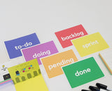 Static Scrum Header Card Sheets 100 x 140mm, Pk 6