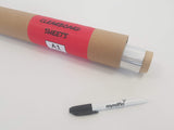 A1 Clearboard Drywipe Sheets, 10 sheets