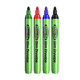 Whiteboard Drywipe Markers Slim Barrel 4 Assorted Colours Pack of 48 (CP48A)