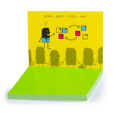 Static Notes SMALL 70x50mm Assorted Colours Pack 6