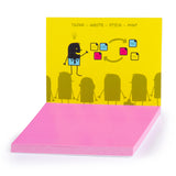Static Notes SMALL 70x50mm Assorted Colours Pack 6