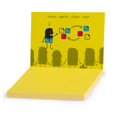 Static Notes SMALL 70x50mm Assorted Colours Pack 6