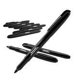 Whiteboard 'WetWipe' Marker Fine Tip Slim Barrel, Black - Box 10