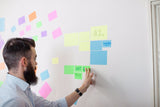 Static Notes LARGE 140 x 100mm Assorted Colours Pack 6