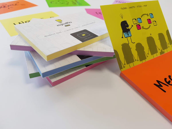 Static Notes MEDIUM 100x70mm Assorted Colours Pack 6 – Myndflo.com