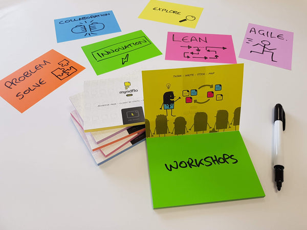 Static Notes LARGE 140 x 100mm Assorted Colours Pack 6 – Myndflo.com
