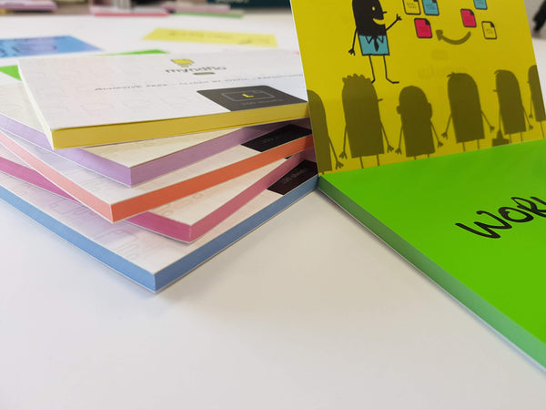 Static Notes LARGE 140 x 100mm Assorted Colours Pack 6 – Myndflo.com