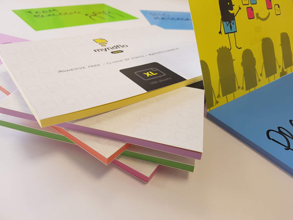 Static Notes X-LARGE 200x140mm Assorted Colours Pack 6 – Myndflo.com