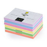Static Notes SMALL 70x50mm Assorted Colours Pack 6